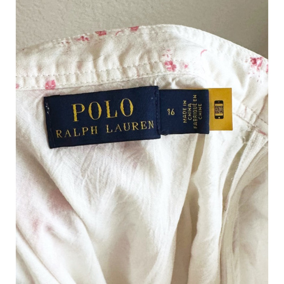 Polo Ralph Lauren Maxi Patchwork Floral Skirt Women Size 16 Peasant Boho Cottage - Picture 6 of 10